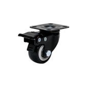 Rodízio Preto com Freio 72x52mm 50Kg Colson