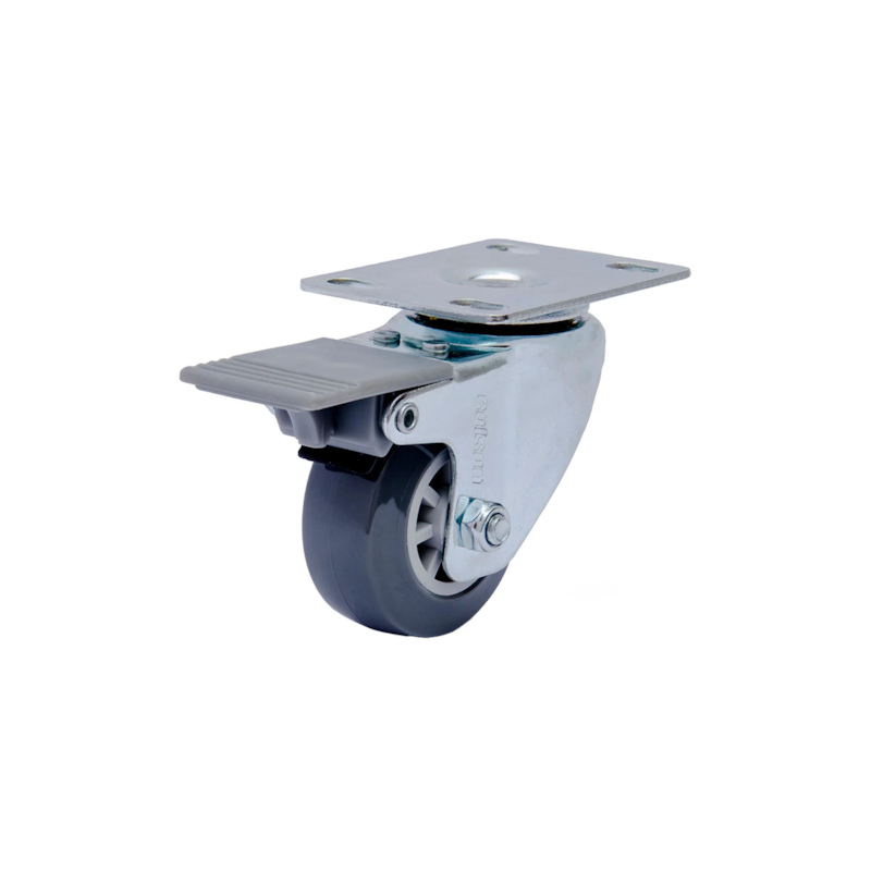 Rodízio PVC com Freio 45Kg 1496 Colson