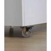 Rodízio Transparente 75mm com Freio Chapa Giratória Soprano 