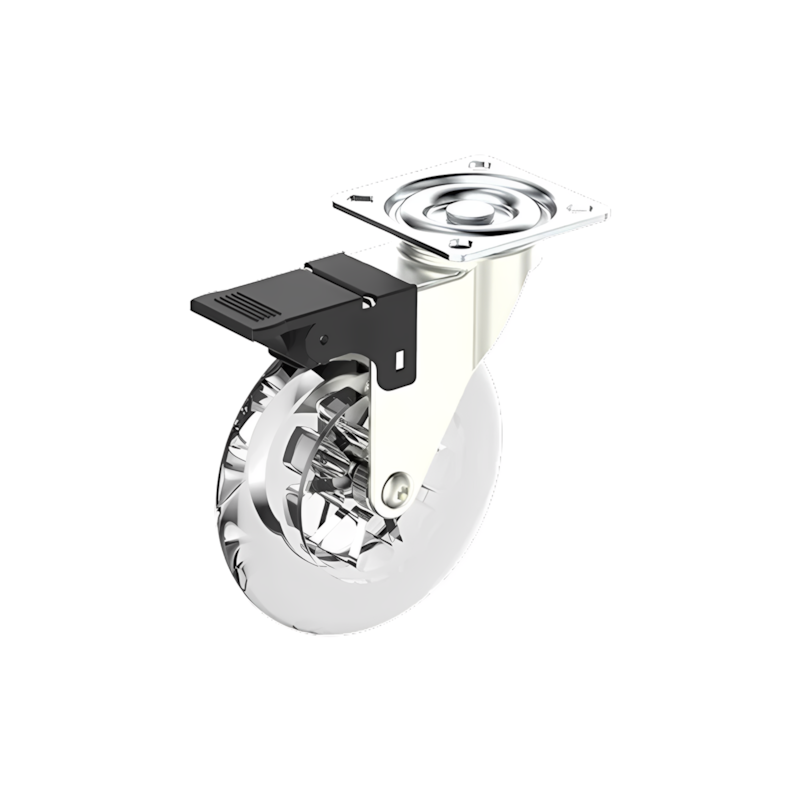 Rodízio Transparente Pratice 75mm sem Freio Soprano