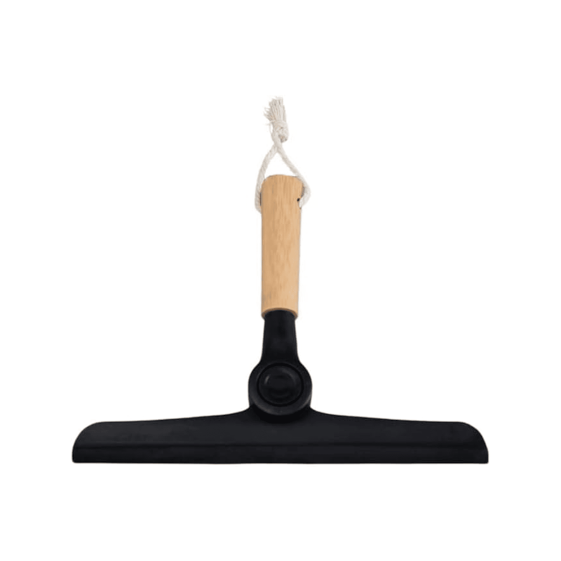 Rodo de Pia Dobravel com Cabo de Bambu Preto Oikos