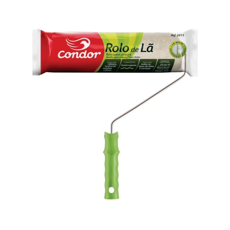 Rolo de Lã 23cm com Cabo Ref.: 2011 Condor