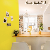 Rolo Laminado PVC Autoadesivo Amarelo Conthey