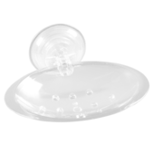 Saboneteira com Ventosa Transparente AV/SAB.CRIST Astra