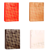 Sacola de Natal com Risco Gold 30x40x10 Zein (Cores Sortidas)