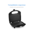 Sanduicheira Brunch Time Antiaderente Preta 220V Elgin 