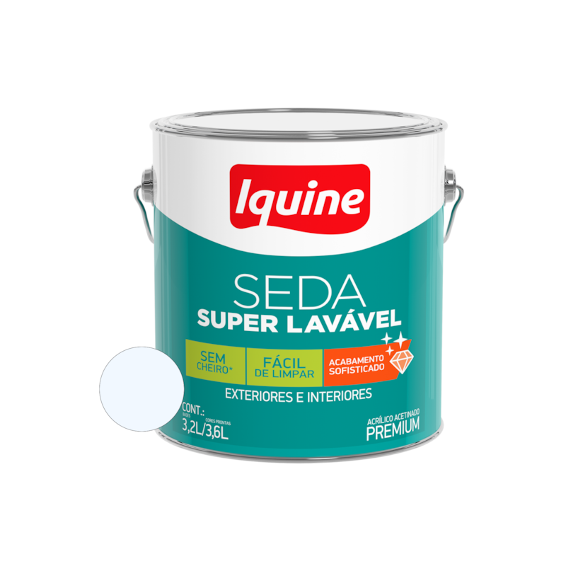 Seda Super Lavável Branco Neve 3,6L Iquine