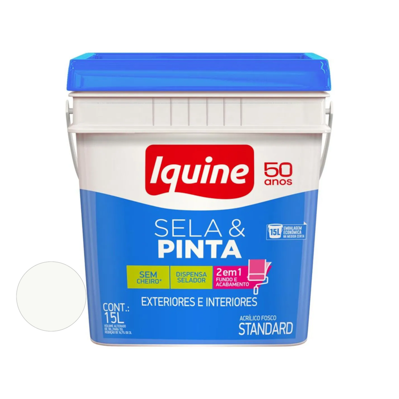 Sela e Pinta Branco Neve 15L Iquine