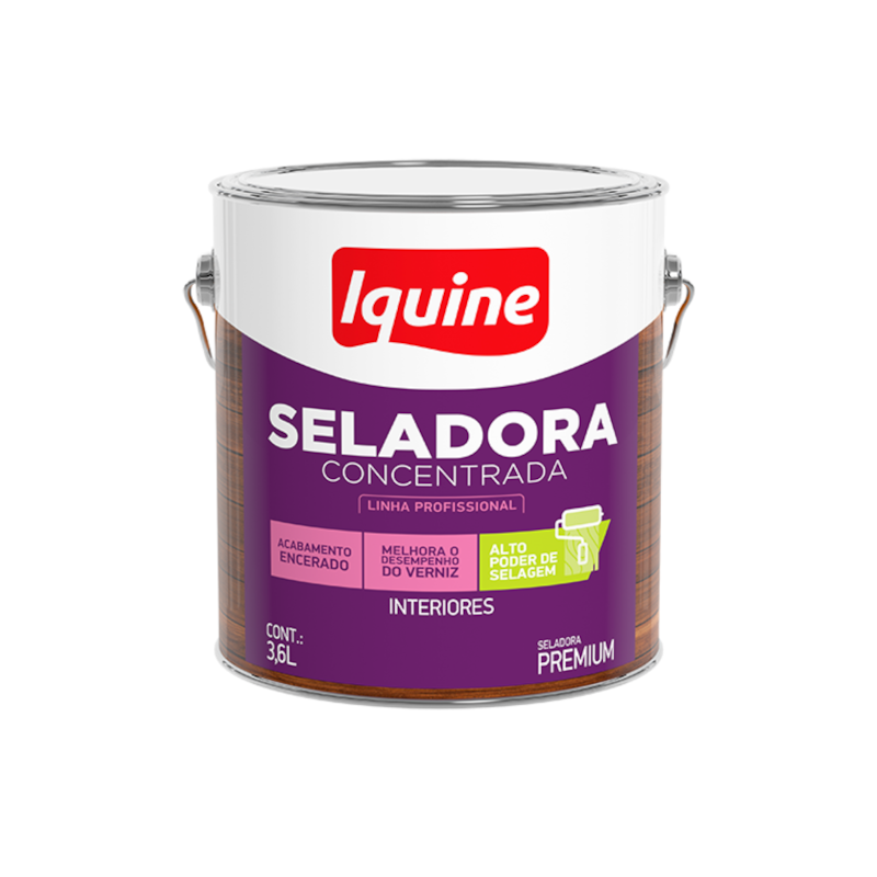 Seladora para Madeira Concentrada Incolor 3,6L Iquine