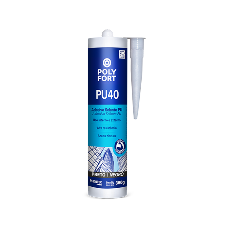 Selante Polyfort PU40 Preto 360G Pulvitec