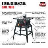 Serra de Bancada 3610 1600W 220V Skil