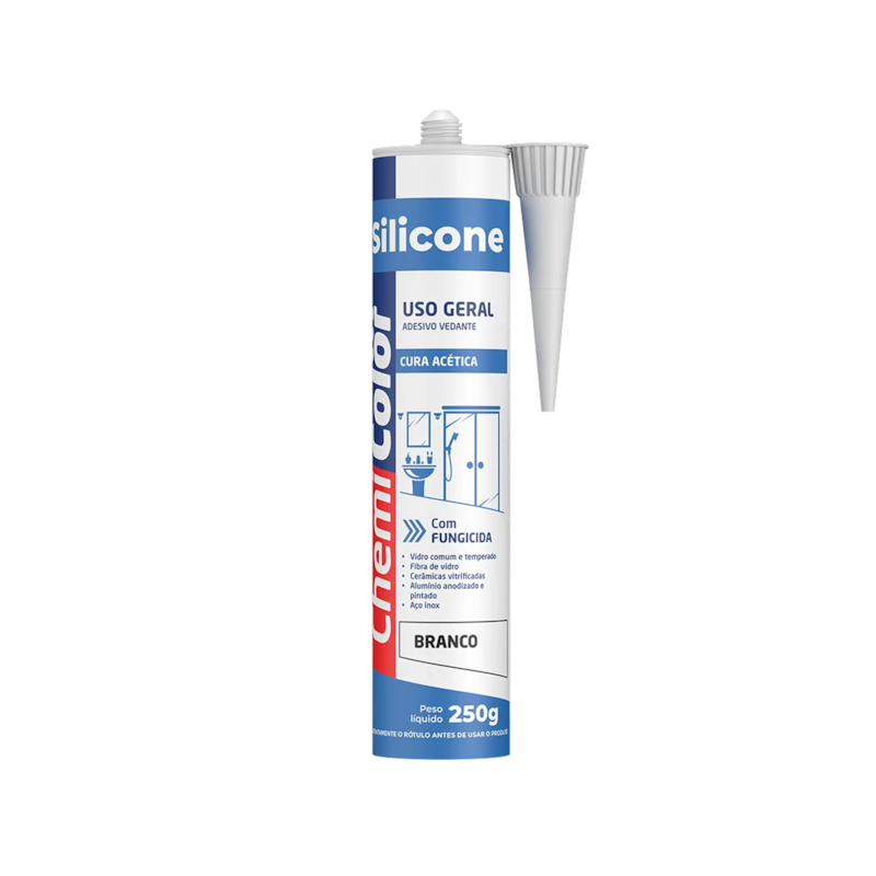 Silicone Acético 250g Branco Chemicolor