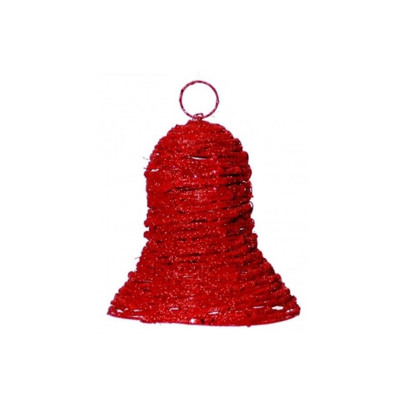 Sino Decorativo Rattan Vermelho 15cm Cromus 