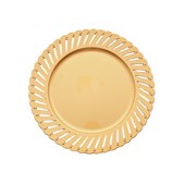 Sousplat Leakead Dourado Plástico Mimo Style