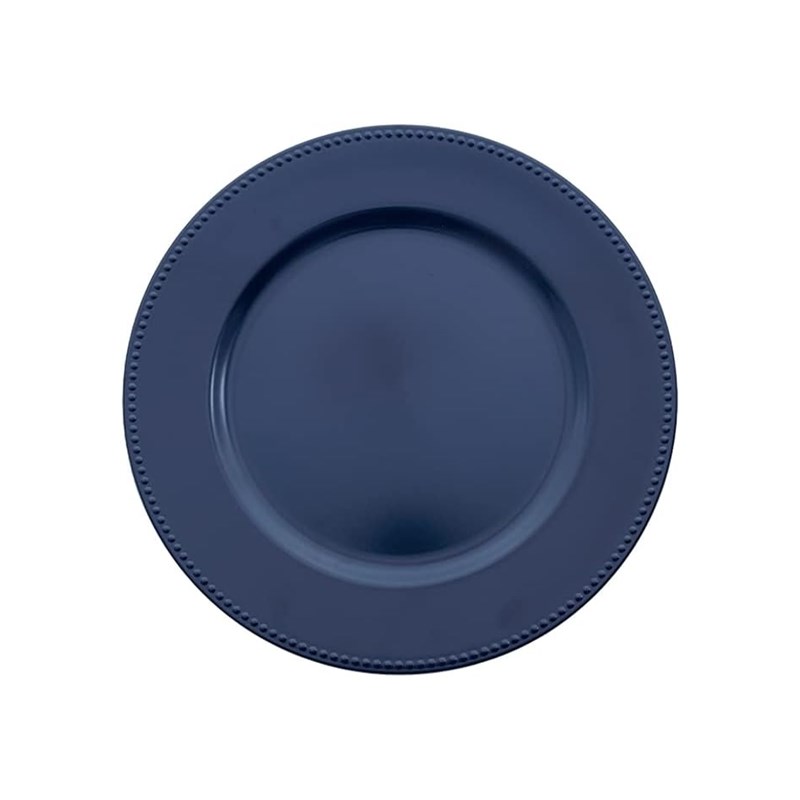 Sousplat Poá Azul Marinho Plástico Mimo Style