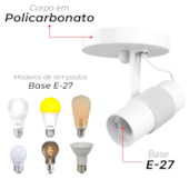 Spot Basic 1XE27 Branco Avant 