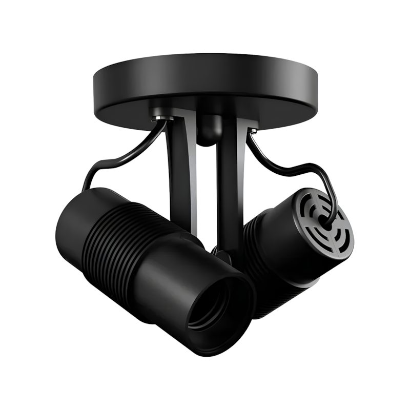 Spot Basic 2XE27 Preto Avant