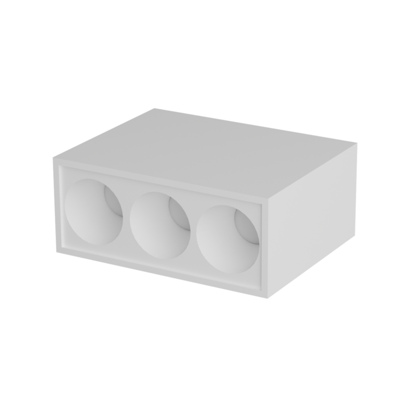 Spot Dots Soprepor Quadrado 6W 2700K/6500K Branco Deluxe Avant