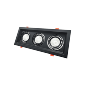 Spot Evidence Trio Embutir 3000K/6500 21W Preto Avant