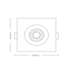 Spot LED 5W Embutir Quadrado 3000K MR16 Elgin