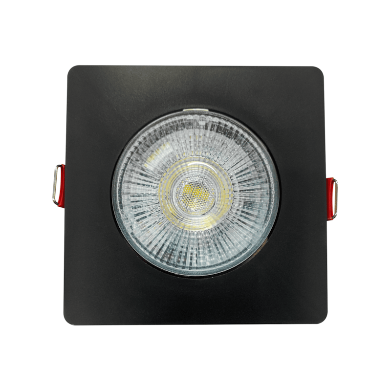 Spot LED 5W Embutir Quadrado Authentic 6500K Preto Avant