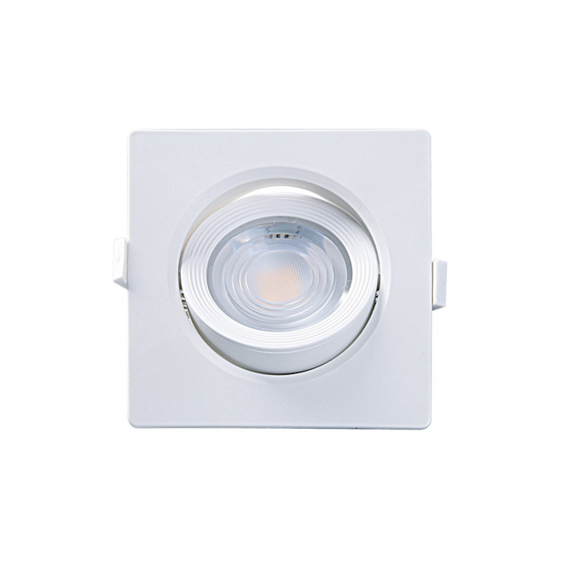 Spot LED 7W Embutir Quadrado 3000K PAR20 Taschibra 