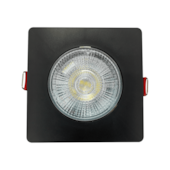Spot LED Embutir 5W Quadrado Authentic 3000K Preto Avant