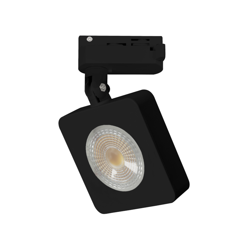 Spot LED para Trilho 10W Authentic Quadrado 4000K Preto Avant 