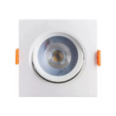 Spot LED Quadrado Embutir 5W 3000K Bronzearte