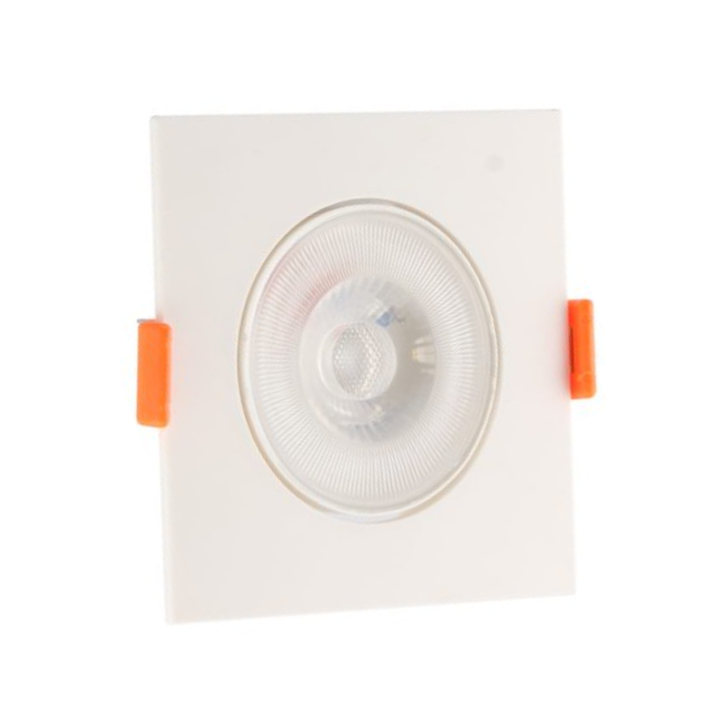 Spot LED Quadrado Embutir 5W 3000K Ecoforce