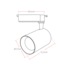 Spot LED Trilho 12W Authentic Preto 6500K Avant