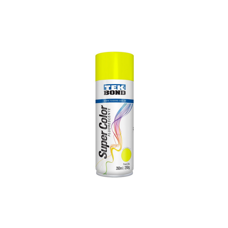 Spray Fluorescente Amarelo 350ml Tekbond