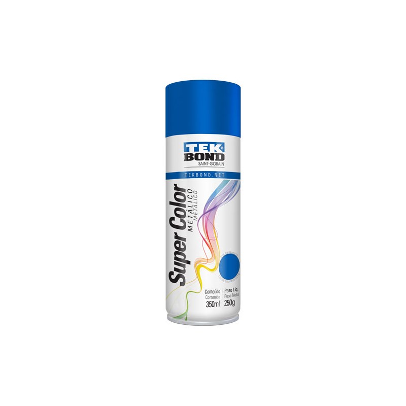 Spray Metálico Azul 350ml Tekbond