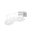 Suporte Duplo Plastico Para Filtro Hidrofilt