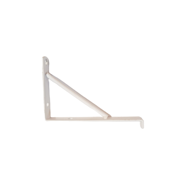 Suporte Leve para Vidro 10cm Branco Zamac