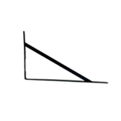 Suporte Mão Francesa Preto 30cm Prat-k Suporte Mão Francesa Preto 30cm Prat-k