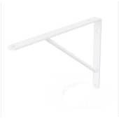 Suporte Mão Francesa Reforçada 38cm Branco Di Carlo