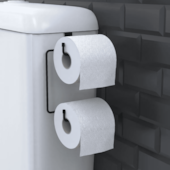 Suporte para Papel Higiênico Boa Dica Preto DiCarlo