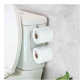Suporte para Papel Higiênico Duplo para Caixa Acoplada Cromado Arthi