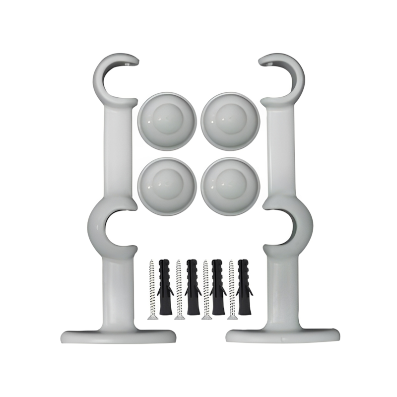 Suporte Pratiko Duplo 19/19mm 1 Par Branco Bella Arte
