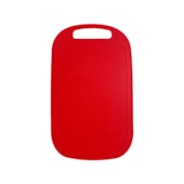 Tabua de Corte de Plástico Vermelho 32,5x22cm Oikos