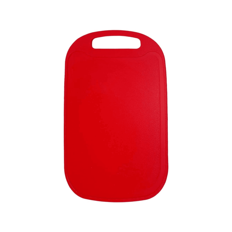 Tabua de Corte de Plástico Vermelho 32,5x22cm Oikos