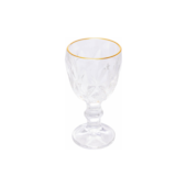 Taça de Licor de Vidro com Fio de Ouro Diamond 50ml Lyor