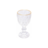 Taça de Licor de Vidro com Fio de Ouro Diamond 50ml Lyor