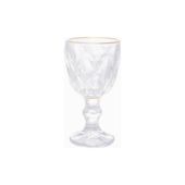 Taça de Licor de Vidro com Fio de Ouro Diamond 50ml Lyor