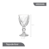 Taça de Licor de Vidro com Fio de Ouro Diamond 60ml Lyor