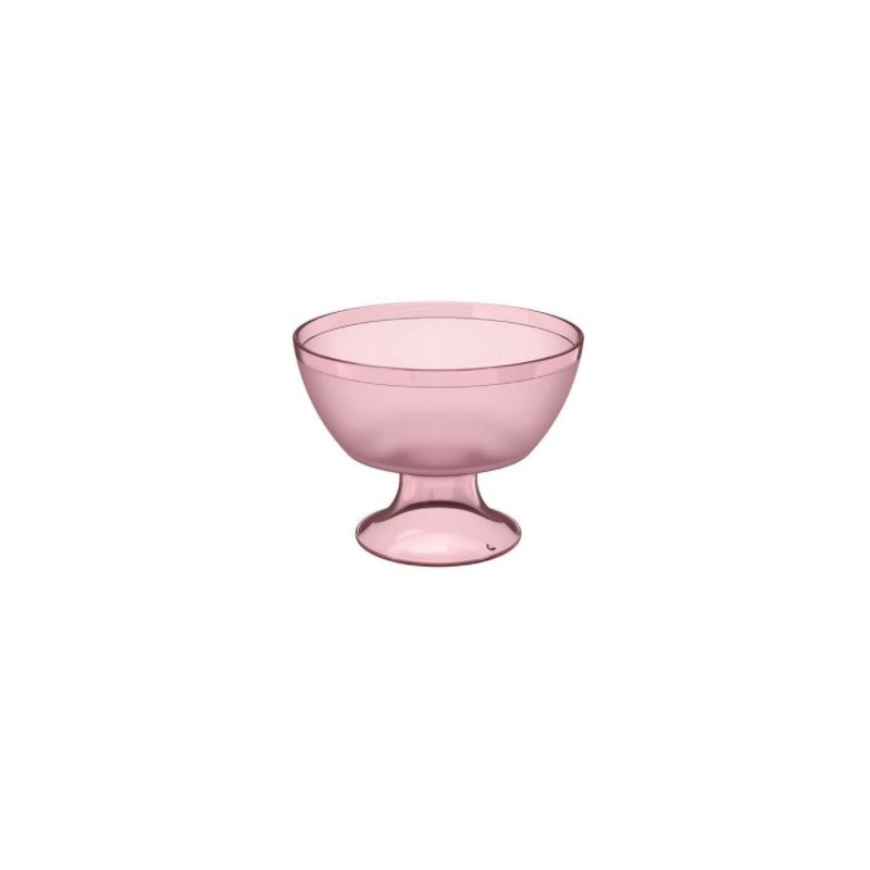Taça de Sobremesa Luna Cristal Rosa Ou