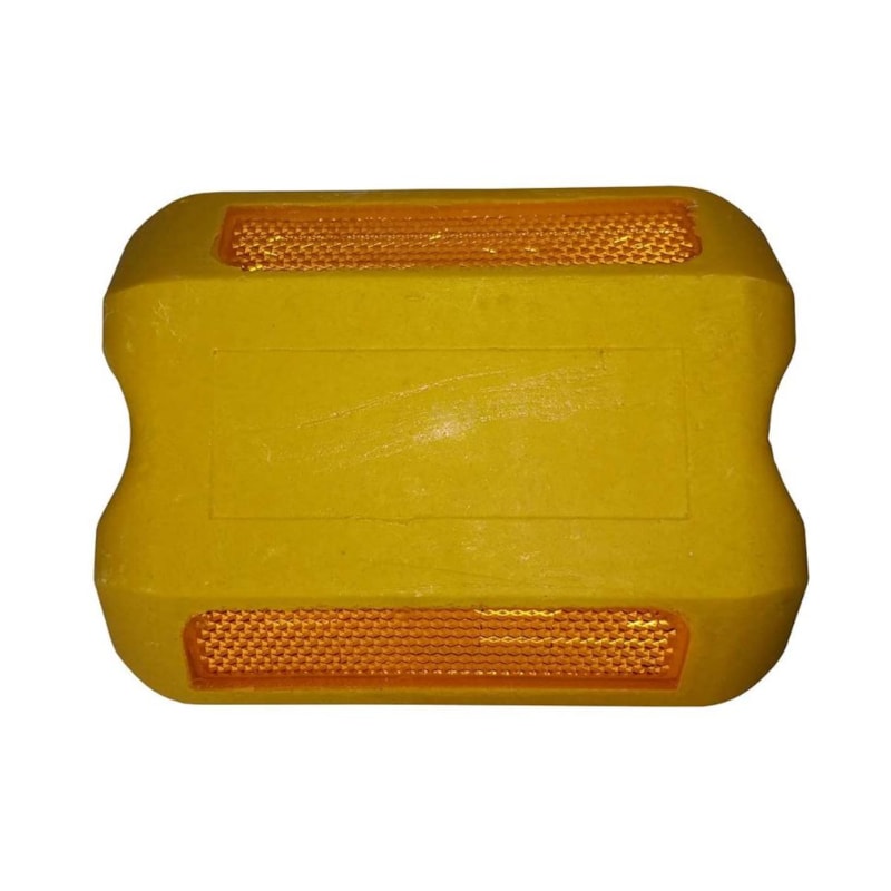 Tacha Bidirecional Amarelo TCH/02 10x8cm Fixtil