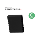 Tampa para Perfil Risque 0809 Cega Preto 10 Unidades Avant