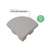 Tampa para Perfil Risque 1313 Cega Branco 10 Unidades Avant